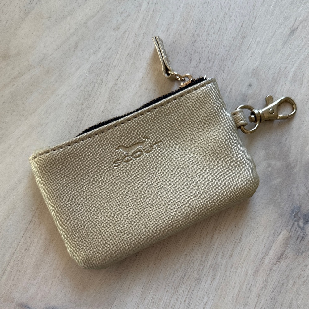 GUC SCOUT Gold Small ZIP POUCH CARD CASE